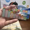 Nueva regla mini transparente, regla de bolsillo, regla de tamaño de palma, regla recta, regla de tabla de multiplicar para estudiantes