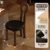 Silla Francesa Silla Clave Retro Hogareña Diseñador Silla de Comedor de Madera Maciza Silla de Mesa de Comedor de Lujo Ligero Silla con Respaldo Vintage