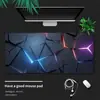 Alfombrilla de ratón con patrón geométrico abstracto, engrosada para uso en cibercafés, alfombrilla para teclado de computadora, alfombrilla de escritorio estilo minimalista nórdico