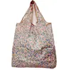 Bolsa de Compras Plegable Ecológica de Poliéster Portátil para Supermercado, Bolsa Tote Grande de Almacenamiento, Bolsa de Comestibles de Dibujos Animados, Venta al por Mayor