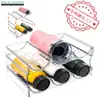 Prateleira de Armazenamento para Copos de Água Camada Múltipla Transparente Suporte de Copos Empilhável para Mesa Armário Doméstico Guarda-roupa Prateleira de Armazenamento para Copos Térmicos Armazenamento de Mesa