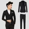 Terno Terno Conjunto Masculino de Duas Peças Terno Coreano Slim-fit Masculino Profissional de Negócios Traje Formal Padrinho e Noivo Traje de Casamento