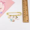 Lindo broche de dibujos animados de gato KT, versátil, personalizado, para estudiantes, insignia japonesa y coreana, ramillete, bolso, ropa, accesorios de joyería