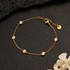 Colar de Diamantes com Senso de Design Nicho Pulseira Aço Inoxidável Simples Corrente Fina Clavícula Corrente Luxo Leve Senso Sofisticado Pulseira