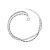 Nuevo Pulsera de Plata de Ley 990 Doble Capa de Gipsofila Plata Diseño de Nicho Regalo de Vacaciones para Novia Exquisito Al por Mayor
