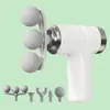 Nova Mini Pistola de Liberação Miofascial de Três Cabeças Massageador Muscular para Homens e Mulheres, Relaxamento Silencioso dos Músculos do Pescoço, Massageador Elétrico Multifuncional