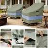 Venta Caliente Transfronteriza Funda para Silla Giratoria de Exterior Impermeable a Prueba de Polvo Protección Solar Funda para Silla Columpio de Césped y Patio Funda Protectora para Muebles
