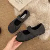 Zapatos de Algodón con Pelo Antideslizantes de Fondo Plano Cálidos de Terciopelo Francés Retro para Mujer 2026 Nuevos Versátiles Mary Jane Otoño/Invierno