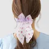 Accesorios para el Cabello Diadema de Lazo Nuevo Patrón de Cinta Roja Cola de Golondrina Anillo de Cuero de Alta Elasticidad Joyería al por Mayor