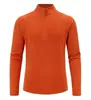 Camiseta de manga larga para deportes al aire libre 2026, nueva, antibacteriana, cálida, con bloqueo de temperatura, de secado rápido, transpirable, que absorbe la humedad y el sudor, con cuello alto y media cremallera.