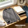 Camiseta de manga larga de algodón puro para hombre, estilo nuevo para todas las estaciones, inspirada en China, corte holgado, casual, unisex, camiseta de manga larga de moda estilo americano