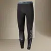 Calça legging térmica masculina, justa, quente, elástica, extra longa, versão fina de inverno com fleece, calça de fio shark Barbie extra elástica para meninos