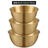 Tazón de Acero Inoxidable Espesado para Ensalada, Tazón para Ramen, Recipiente de Cocina, Tazón de Ensalada Estilo Coreano con Escala, Recipiente para Batir Huevos y Mezclar Masa, Recipiente Multipropósito
