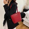 Bolso Plateado de Alta Gama para Moda Versátil de Gran Capacidad Nuevo Bolso de Hombro para Clase de Estudiante Universitario Bolso Tote para Viajeros