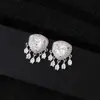 Pendientes Geométricos Triangulares de Circonita, Simples y de Moda, Elegantes y Exquisitos, Pequeños y Lindos, Versátiles y Brillantes para Mujer