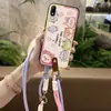 Adequado para Capa de Celular Wiko Desenho Animado À Prova de Poeira Bolsa Duas Cores Nova Criativa Feminina Versão Q Tendência Diagonal Silicone