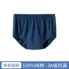 Calzoncillos de Algodón Puro de Cintura Alta para Hombres de Mediana Edad y Mayores, Shorts Transpirables de Corte Profundo para Papá, Pantalones Sueltos que Protegen el Vientre para Abuelo