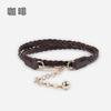 Cinto Vintage Feminino Suéter de Tricô Saia Jeans Moda Tendência Corrente Não Porosa Cinto de Couro Guangzhou