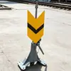 Dispositivo de cambio vertical ferroviario con placa base engrosada, procesado con pasadores de conexión y accesorios a juego