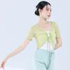 Suéter Cárdigan Top de Danza sin Dedos para Práctica de Danza Moderna para Mujer Ropa de Danza Diaria Ajuste Entallado Ropa de Práctica