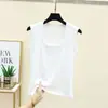 Chaleco cálido grueso de terciopelo, versátil, elástico, ropa exterior, ropa interior para mujer, cuello en U, estilo coreano simple, ajustado, capa base, ropa cálida