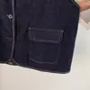 Chaleco de mezclilla vintage artístico de nicho versátil para mujer, nueva chaqueta dulce estilo universitario de primavera y otoño inspirada en Chanel