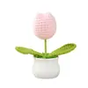 Suministro Transfronterizo de Tulipanes Artificiales de Gama Alta, Flores Falsas, Decoraciones para Mesa de Sala de Estar, Accesorios Decorativos para Fotos y Plantas en Maceta