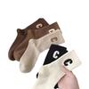 Calcetines de Algodón Puro para Mujer Modernos Versátiles con Letras Tubo Medio Estilo Universitario Celebridad de Internet Deportivos Ropa Exterior Otoño e Invierno Calcetines Largos Negros