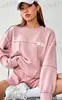 Otoño/Invierno 2026 Europeo y Americano Amazon Sitio Independiente Ruso Transfronterizo Sudadera de Manga Larga con Cuello Redondo, Holgada, Estampado de Letras para Mujer