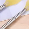 Rascador de espalda portátil extensible de acero inoxidable, rascador automático de cuatro secciones para uso doméstico