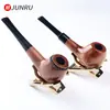 Cachimbo de Madeira Esculpido Personalizado Criativo Cachimbo de Sândalo Vermelho Cachimbo de Ébano Cachimbo Europeu