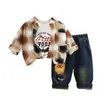 Conjunto de Ropa de Primavera para Niños 2026 Nuevo Elegante Camisa de Manga Larga Traje Infantil de Comercio Exterior Estilo Guapo Primavera y Otoño Venta al por Mayor desde el Fabricante