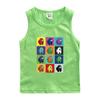 Chaleco infantil ropa infantil para niños lobo espacial asesino verano nuevo bebé camiseta sin mangas delgada exterior algodón top