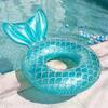 Corea del Sur ins lentejuelas anillo de natación arcoíris anillo para axilas para adultos y niños anillos flotantes de alas anillo de cola de pez sirena al por mayor