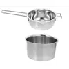 Olla para Derretir Chocolate de Acero Inoxidable Impermeable Calentamiento Derretimiento Olla Exterior Calentamiento Derretimiento Tazón Herramientas Comerciales para Hornear Hogar