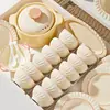 Conjunto de Tigelas e Pratos Estilo Francês Minimalista Cor Sob Esmalte 2026 Novo Estilo Creme de Alto Valor para Uso Doméstico Tigelas de Arroz e Pratos
