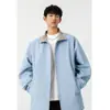 Jaqueta Masculina de Patchwork Xadrez com Gola Alta para Primavera e Outono Marca Americana de Moda à Prova de Vento Impermeável High Street Jaqueta Bonita para Casal