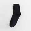 Calcetines de Algodón Puro para Hombre de Media Pantorrilla, Absorbentes de Sudor y Desodorantes, Calcetines de Algodón Puro de Color Sólido para Hombre de Negocios Casual, Calcetines de Algodón Negros, Blancos y Grises