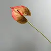 Lírio da Paz Artificial Rosa e Branco Toque Realista 3D Flores Artificiais de Casamento Decoração de Casa Atacado