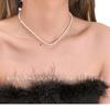 Colar Colorido de Contas para Mulheres, Design de Verão, Estilo de Nicho, Corrente de Pescoço com Toque de Luxo, Corrente de Clavícula de Luxo Leve
