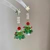 Collar con colgante de árbol de Navidad Nuevo 2025 Cadena para suéter de gran venta para mujeres Ambiente navideño Accesorio dulce Cadena para clavícula