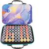 Caja de Almacenamiento para Pintura de Diamantes, Colorida Bolsa para Set de Herramientas de Pintura de Diamantes con 60 Botellas Redondas, Bolsa de Almacenamiento de Material Eva Resistente al Desgaste