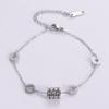 Explosões Transfronteiriças Pulseira Cintura Pequena Estilo Coreano Simples Aço Titânio Moda Feminina Pulseira Sem Cor