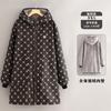 Chaqueta larga de terciopelo grueso para otoño e invierno, nueva prenda exterior cálida antiincrustante, ropa de trabajo estampada, resistente al viento, para adultos, para hombres y mujeres.
