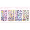 Ytpp Dibujos Animados Lindos Kapi Bara Pegatinas 3D Infantiles Panda Agitar Adhesivo Activado por Agua Pegatinas Decorativas para Diario