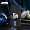 Encendedor a prueba de viento, producto popular en línea, spinner para la punta del dedo, gadget de encendido giratorio, encendedor recargable th662 para hombre