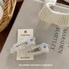 Coreia do Sul novo grampo de cabelo com pérolas de cristal transparente flor de diamante rosa doce moda grampo para franja grampo lateral acessórios de cabelo