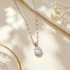 Conjunto de Collar y Pendientes de Acero Titanio Completo Estilo Romano Personalidad, Lujo Ligero Completamente Diamantado, Joyería Única y Elegante para Fiesta