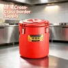 Balde Térmico, Lancheira Extra Grande, Balde para Leite de Soja, Balde para Chá de Leite, Balde para Raspadinha, Balde Térmico de Grande Capacidade para Uso Comercial, Especial para Uso em Barracas