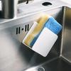 Estante de Almacenamiento para Estropajos de Cocina Montado en la Pared Sin Taladro Estante de Drenaje para Paños y Esponjas Debajo del Fregadero